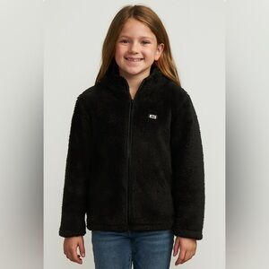 32 degrees little girls double monkey fleece jacket. Size 10/12